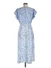 Hayden 100% Polyester Print Blue Casual Dress Size M - photo 2