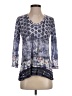 David Cline Blue 3/4 Sleeve Blouse Size XS - photo 1