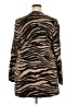 JM Collection Animal Print Brown Cardigan Size 2X - photo 2