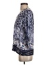 David Cline Blue 3/4 Sleeve Blouse Size XS - photo 5