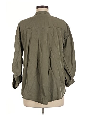 Zara 3/4 Sleeve Button-Down Shirt (view 2)
