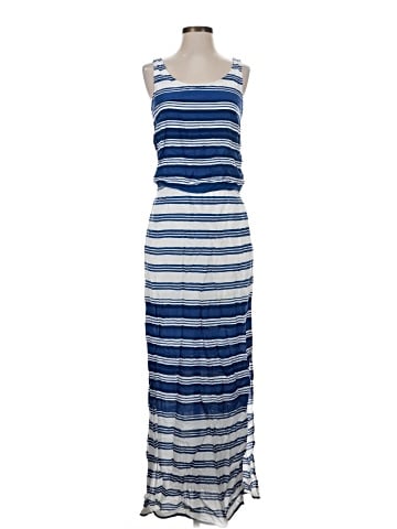 Blue Saks Fifth Avenue Casual Dress (view 1)