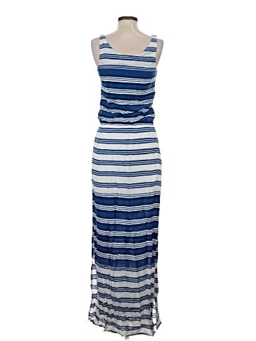 Blue Saks Fifth Avenue Casual Dress (view 2)