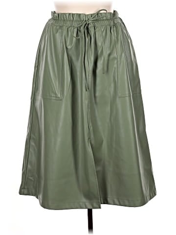 Ava & Viv Faux Leather Skirt (view 1)