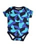 Nautica Color Block Blue Short Sleeve Onesie Size 0-3 mo - photo 1