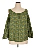 PrAna Green 3/4 Sleeve Blouse Size XL - photo 1