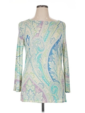 Lauren by Ralph Lauren Long Sleeve Silk Top (view 1)