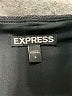 Express Metallic Solid Maroon Black Formal Skirt Size 6 - photo 4