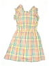Crewcuts 100% Cotton Checkered-gingham Yellow Dress Size XS (toddler) - photo 1