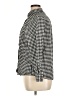 Lands' End 100% Baumwolle Houndstooth Black Long Sleeve Blouse Size 16 (petite) - photo 5