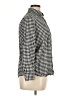 Lands' End 100% Baumwolle Houndstooth Black Long Sleeve Blouse Size 16 (petite) - photo 4