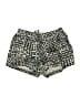 Garnet Hill 100% Linen Animal Print Gold Shorts Size 4 - photo 1