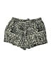 Garnet Hill 100% Linen Animal Print Gold Shorts Size 4 - photo 2