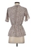 Sienna Sky 100% Polyester Tan Short Sleeve Blouse Size XS - photo 2