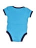 Carter's 100% Cotton Color Block Blue Short Sleeve Onesie Size Newborn - photo 2