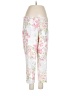 J.Jill Floral White Linen Pants Size M - photo 1