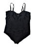 Torrid Solid Black One Piece Swimsuit Size 4X Plus (4) - photo 1