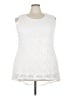 Susan Graver Ivory Sleeveless Blouse Size 2X - photo 1