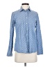 J.Crew 100% Cotton Polka Dots Blue Long Sleeve Button-Down Shirt Size 2 - photo 1