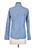 J.Crew 100% Cotton Polka Dots Blue Long Sleeve Button-Down Shirt Size 2 - photo 2