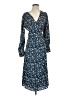 Halogen Floral Blue Casual Dress Size XS - photo 1