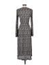 MNG 100% Polyester Paisley Gray Casual Dress Size 4 - photo 2