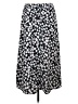 Leith 100% Polyester Floral Black Casual Skirt Size M - photo 2