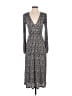 MNG 100% Polyester Paisley Gray Casual Dress Size 4 - photo 1