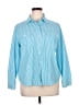 Chico's Stripes Blue Long Sleeve Button-Down Shirt Size XL (3) - photo 1