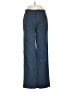 Kule Chevron-herringbone Blue Casual Pants Size 8 - photo 1