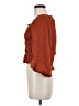 Lucy Paris 100% Polyester Orange 3/4 Sleeve Blouse Size M - photo 5