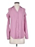 Candie's 100% Polyester Pink Long Sleeve Blouse Size XS - photo 1