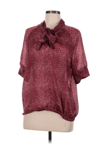 New York & Company Short Sleeve Blouse (view 1)