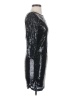 Veronica M. 100% Polyester Metallic Black Cocktail Dress Size S - photo 4