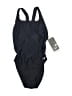 Speedo Solid Black One Piece Swimsuit Size 6 - photo 1