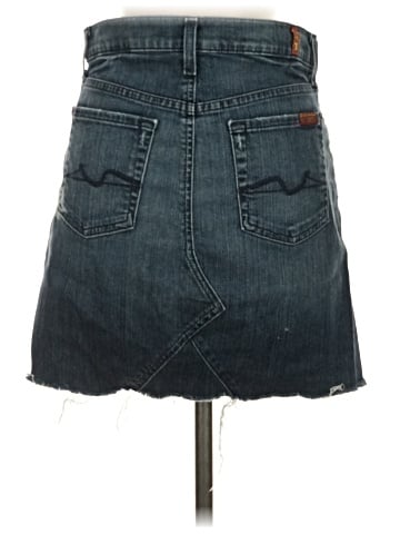 7 For All Mankind Denim Skirt (view 2)