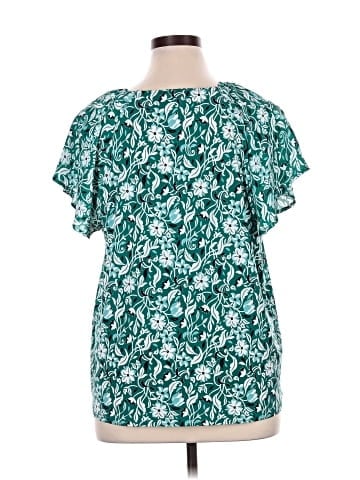 Ann Taylor Factory Short Sleeve Blouse (view 2)
