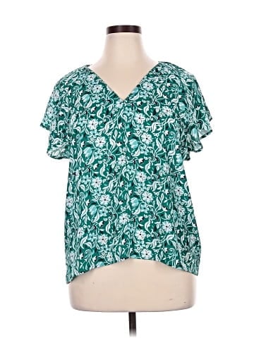 Ann Taylor Factory Short Sleeve Blouse (view 1)