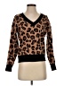 Tahari Animal Print Brown Pullover Sweater Size XS - photo 1
