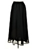 Unbranded 100% Polyester Solid Black Formal Skirt Size 14 - photo 1