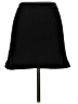 Zara Solid Black Casual Skirt Size S - photo 2
