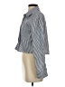 Discreet Stripes Silver Long Sleeve Blouse Size S - photo 5