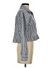 Discreet Stripes Silver Long Sleeve Blouse Size S - photo 4