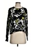 Alice + Olivia Floral Black Pullover Sweater Size S - photo 1