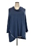 Ruby Rd. Blue Poncho Size 3X - photo 1