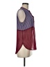 1.State 100% Polyester Burgundy Sleeveless Blouse Size M - photo 4