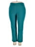 Alfred Dunner Solid Teal Active Pants Size 18 - photo 1