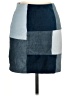 Derek Heart Color Block Blue Casual Skirt Size M - photo 1
