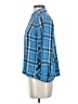 J.Jill 100% Rayon Plaid Blue Long Sleeve Button-Down Shirt Size XS - photo 5