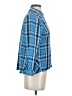 J.Jill 100% Rayon Plaid Blue Long Sleeve Button-Down Shirt Size XS - photo 4